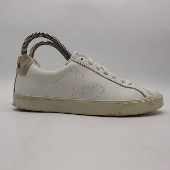 Veja Esplar White Leather Women’s Size 5 Lace Up Trainer Casual Sneakers - Picture 1 of 10